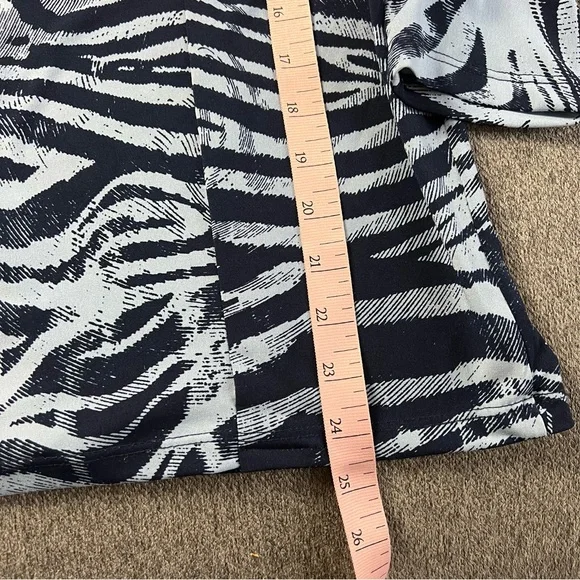 Clara Sun Woo Blue Zebra Casual Top - Picture 6 of 10